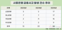 시중은행 금융사고, 전년 대비 두 배↑