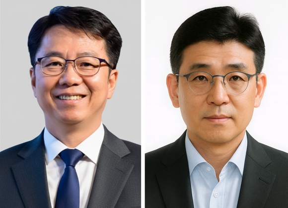 ▲에스원 김석주 부사장(왼쪽), 사광호 부사장 / 사진=에스원 에스원, 부사장 2명, 상무 3명 승진