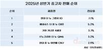 상반기 인기 중고차 1위는 '현대차 더 뉴 그랜저 IG'