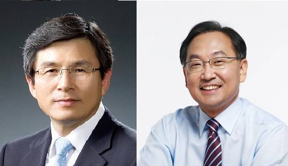 (왼쪽부터)황교안 국무총리, 유일호 경제부총리