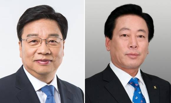 권선택 대전시장(왼쪽), 조억동 경기 광주시장