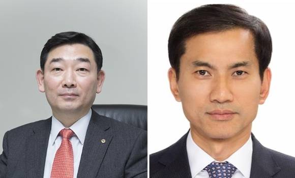 ▲김광성 한화63시티 대표(오른쪽), 이민석 한화테크윈 시큐리티부문 대표(왼쪽).(사진출처=연합뉴스)
