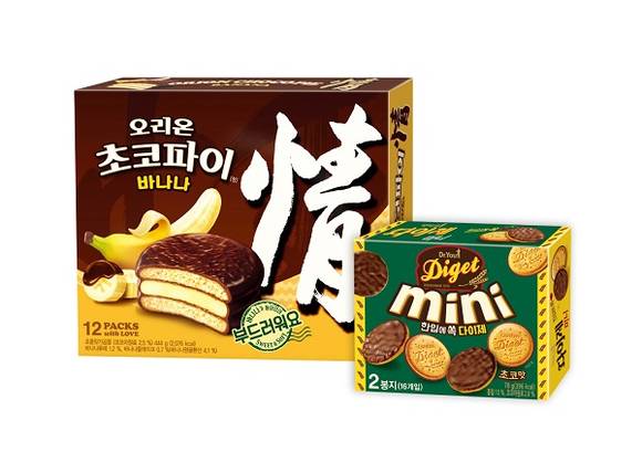 오리온 ‘초코파이 바나나’, ‘닥터유 다이제 미니’