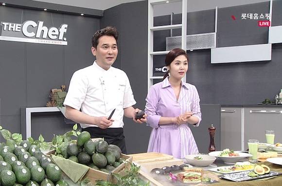 사진=롯데홈쇼핑의 더 셰프 캘리포니아 아보카도 판매방송 이미지