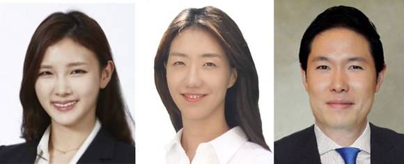 ▲최윤정 SK바이오팜 전략기획실 매니저(왼쪽부터), 정남이 아산나눔재단 상임이사, 조현상 효성 사장