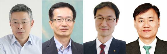 ▲(왼쪽부터) 김인회 사장, 전홍범 부사장, 박종욱 부사장, 박병삼 부사장 / 사진=KT
