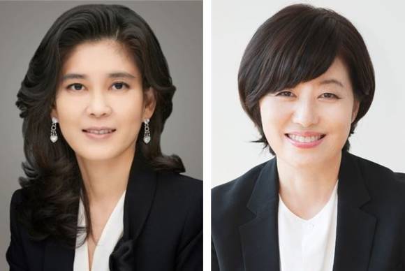 ▲국내 30대 그룹 182개 상장 계열사 중 여성 사내이사가 있는 기업은 5곳, 여성이 대표이사인 기업은 호텔신라, 스튜디오드래곤 등 2곳 뿐이다. 사진은 이부진 호텔신라 대표(왼쪽)와 최진희 스튜디오드래곤 대표