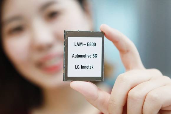 ▲LG이노텍이 개발한 차량용 5G 통신모듈 / 사진=LG이노텍