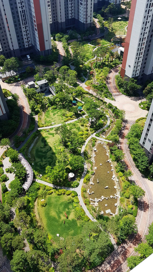 ▲IFLA Award 2019에서 우수상을 수상한 GS건설 미사강변센트럴자이 전경. (사진제공=GS건설)