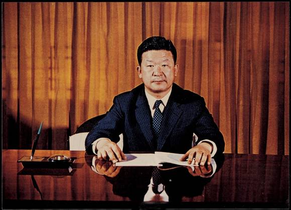 ▲1970년 1월 취임 당시의 구자경 명예회장 / 사진=LG