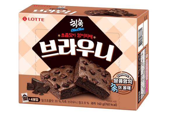 ▲출시 약 2개월 만에 누적 판매 개수 300만봉을 돌파한 롯데제과의 '칙촉 브라우니'.(사진제공=롯데제과)