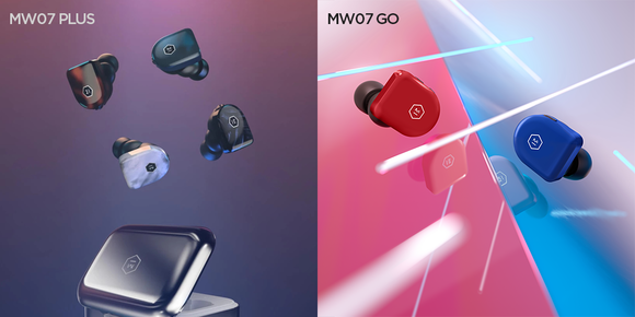 ▲1월 공식 출시된 무선이어폰 ‘MW07 PLUS’와 ‘MW07 GO’의 모습이다. (사진제공=이도컴퍼니)