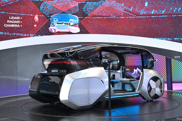 ▲현대모비스가 CES2020서 공개한 미래 모빌리티 콘셉트 차량 '엠비전S'. (사진제공=현대모비스)