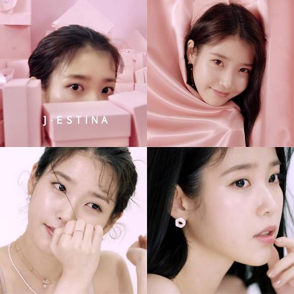 ▲제이에스티나 x 아이유 20SS ‘I PINK U’ 광고. (사진제공=제이에스티나)