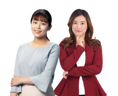 ▲종로 파고다학원에서 개설되는 기초 원어민 집중반의 금정혜 강사와 히토미 강사. (사진제공=파고다어학원)