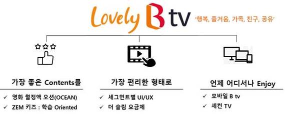 ▲‘Lovely B tv’ 개념도 / 자료=SK브로드밴드