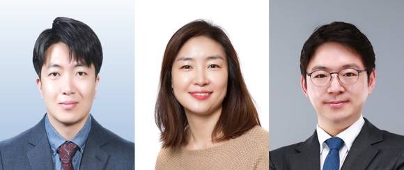 ▲(왼쪽부터) 노성훈 서울대학교 생명과학부 교수, 이주현 케임브리지 대학교 웰컴 MRC 캠브리지 줄기세포 연구소 교수, 조원기 카이스트 생명과학과 교수가 서경배과학재단에 2020년 신진 과학자로 선정됐다. / 사진=아모레퍼시픽그룹