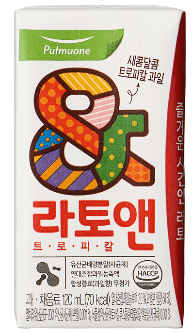 ▲풀무원녹즙의 어린이 과채음료 ' 라토엔 트로피칼' / 사진=풀무원