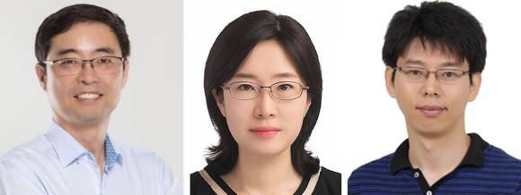 ▲(왼쪽부터) 안정수 부사장, 김태영 상무, 이충은 상무