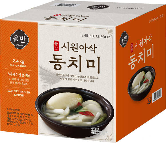 ▲신세계푸드의 올반 시원아삭 동치미 / 사진=신세계푸드