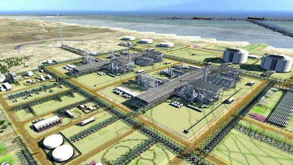 ▲모잠비크 LNG Area 1 조감도 / 사진=대우건설