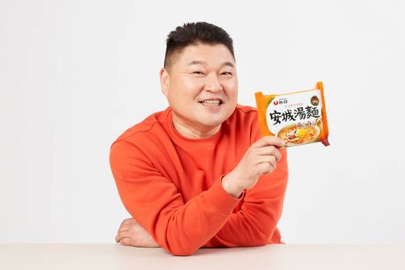 ▲농심 안성탕면 광고모델 강호동 / 사진=농심