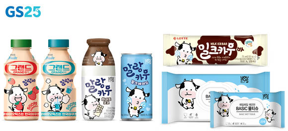 ▲롯데제과는 GS리테일과 말랑이를 활용한 15종의 기획 제품을 선보인다. / 사진=롯데제과
