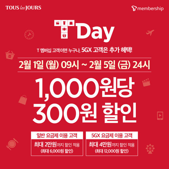 ▲CJ푸드빌 뚜레쥬르의 ‘티데이 위크(T Day Week)’ / 사진=CJ푸드빌
