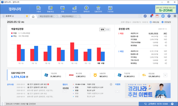 ▲웹케시의 중소기업 경리업무 솔루션 ‘경리나라’ / 사진=웹케시