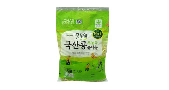 ▲풀무원의 '국산콩 무농약 콩나물' / 사진=풀무원