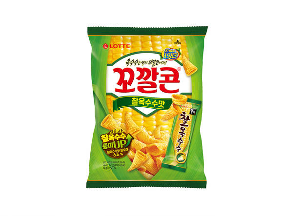 ▲롯데제과의 ‘꼬깔콘 찰옥수수맛’ / 사진=롯데제과