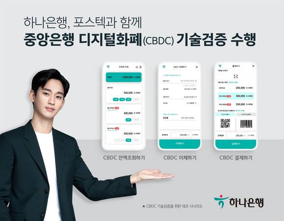▲하나은행이 포스텍과 중앙은행 디지털화폐 기술검증을 수행했다. / 사진=하나은행