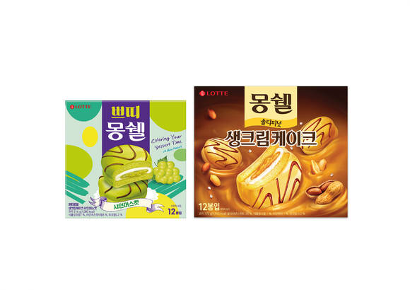 ▲롯데제과는 색으로 맛을 표현한 ‘컬러풀 몽쉘’을 선보였다. / 사진=롯데제과