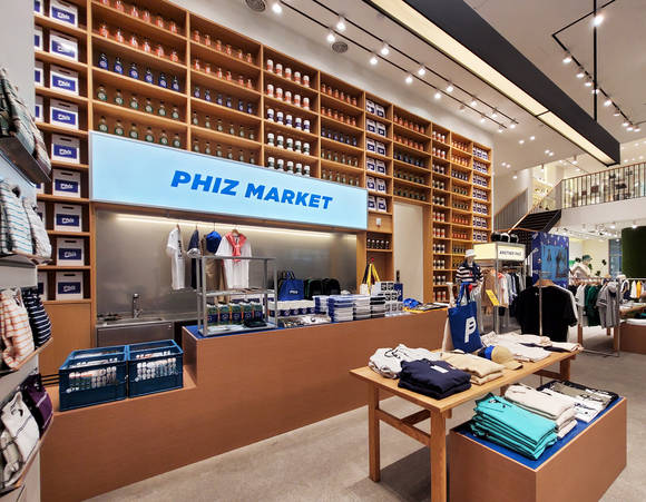 ▲LF 라이프웨어 브랜드 ‘피즈(Phiz)’가 스페이스 H에 첫 매장을 열었다. / 사진=LF