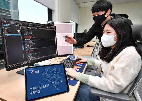 ▲현대모비스는 경영현장에 적용한 AI 기술 사례가 40건을 넘었다고 밝혔다. / 사진=현대모비스