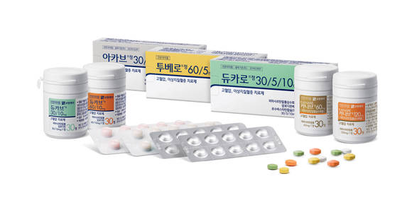 ▲보령제약의 고혈압치료제 카나브 패밀리 / 사진=보령제약