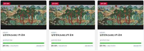 ▲타이거리스트 1차 공모 현황 / 사진=타이거리스트