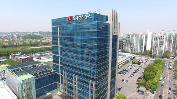 ▲롯데정보통신 사옥 전경 / 사진=롯데정보통신