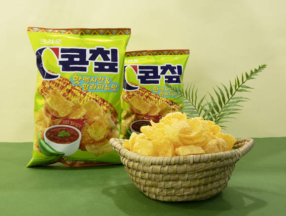 ▲크라운제과의 C콘칲 핫멕시칸할라피뇨 / 사진=크라운제과