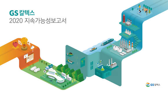 ▲GS칼텍스 '2020 지속가능성보고서' 표지 / 사진=GS칼텍스
