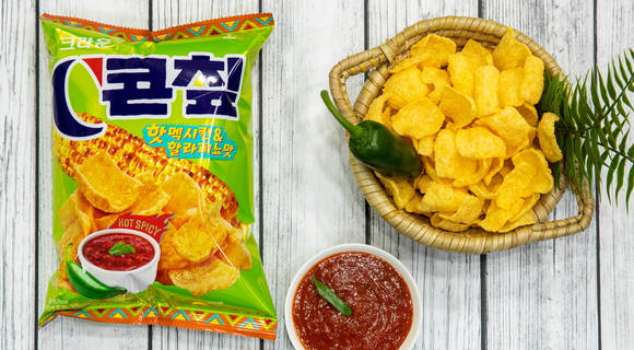 ▲크라운제과의 C콘칲 '핫멕시칸할라피뇨’ / 사진=크라운제과