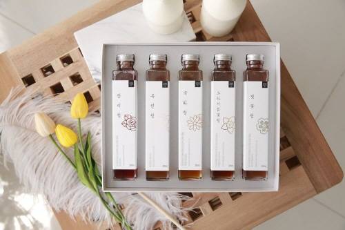 ▲우리꽃연구소 꽃청 미니병 200ml 5종 세트 / 사진=우리꽃연구소