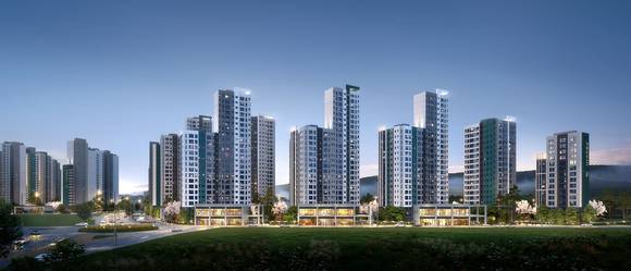 ▲파주 1-3구역 주택재개발정비사업 투시도 / 사진=대우건설