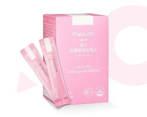▲ 프로스랩의 '핑크 프로바이오틱스' / 사진=프로스랩