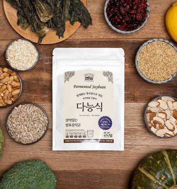 ▲냄새없는 청국장으로 만든 발효간편식 '다능식' / 사진=광진기업