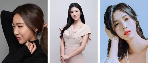 ▲‘2021 SBO 연예인 야구대회’ 시구자로 나서는 양서영(왼쪽부터), 이원종, 유세빈 / 사진=한국연예인야구협회
