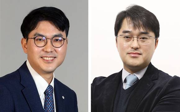 ▲전승호 대웅제약 대표(왼쪽)과 이창재 대웅제약 신임 대표 내정자 / 사진=대웅제약