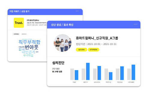 ▲어드민페이지·진단프로그램 이미지컷 / 사진=휴마트컴퍼니
