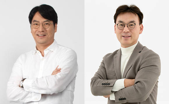 ▲이승원 글로벌 총괄 사장(왼쪽), 도기욱 신임 각자 대표 내정자 / 사진=넷마블