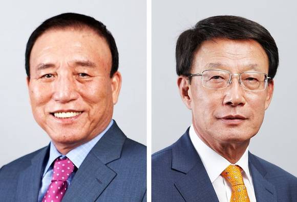 ▲김규영 ㈜효성 부회장(왼쪽), 손현식 효성티앤에스 사장 / 사진=효성그룹